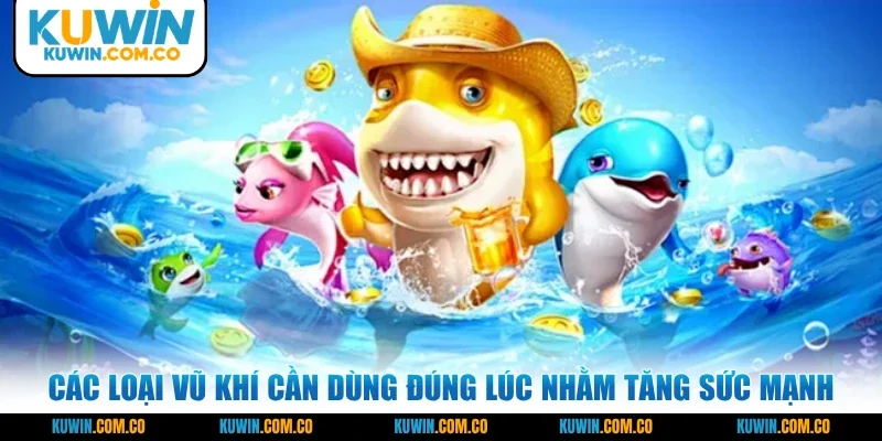 Các loại vũ khí cần dùng đúng lúc nhằm tăng sức mạnh