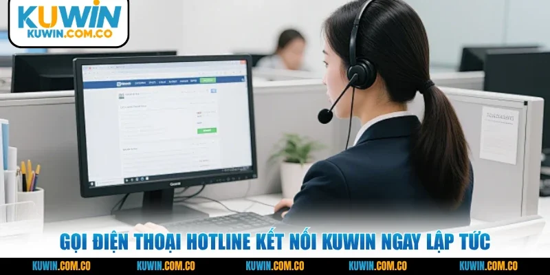 Gọi điện thoại hotline kết nối KUWIN ngay lập tức