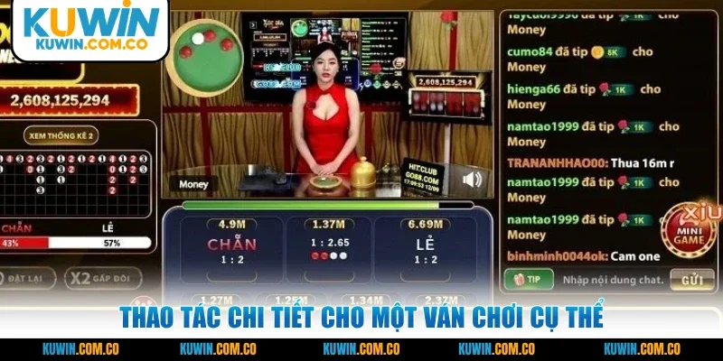 Thao tác chi tiết cho một ván chơi cụ thể